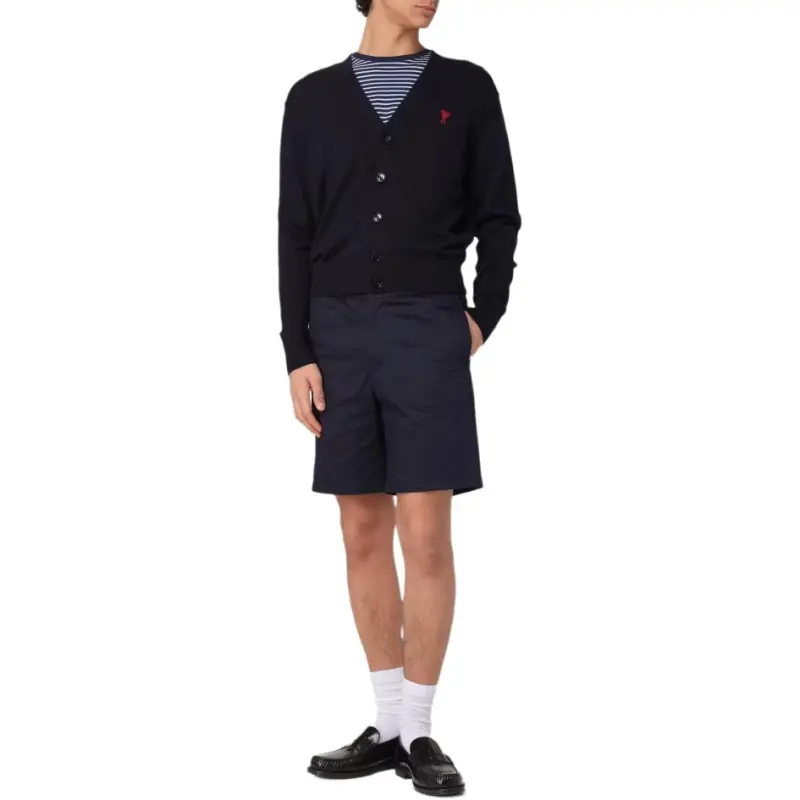 AMIPARIS Paris Ami De Coeur Crewneck Knitted Cardigan-2