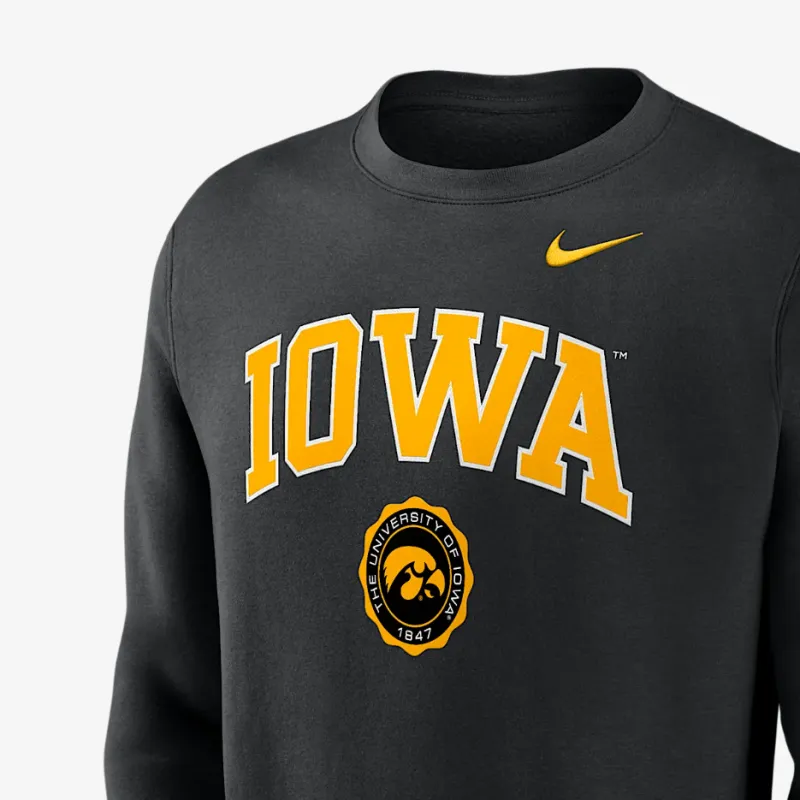 Nike Iowa Hawkeyes Arched Seal Men's Nike College Pullover Crew-2