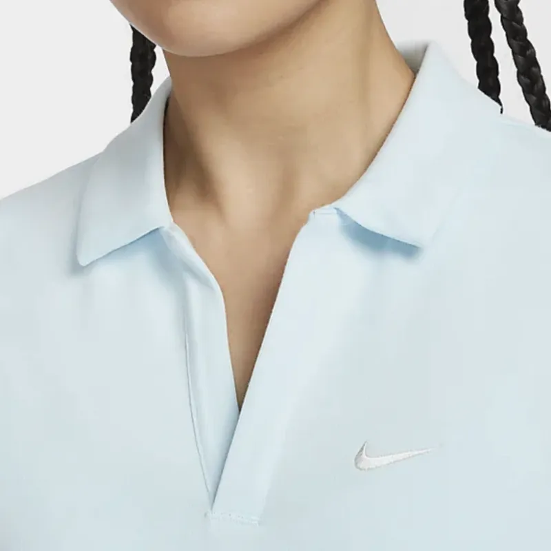 Nike Sportswear Essentials Series Polo Shirt Women's Glacier Blue/Sail White-3