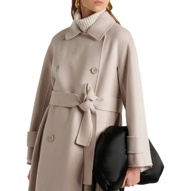 MaxMara Hester Straight Hem Belted Coat-3