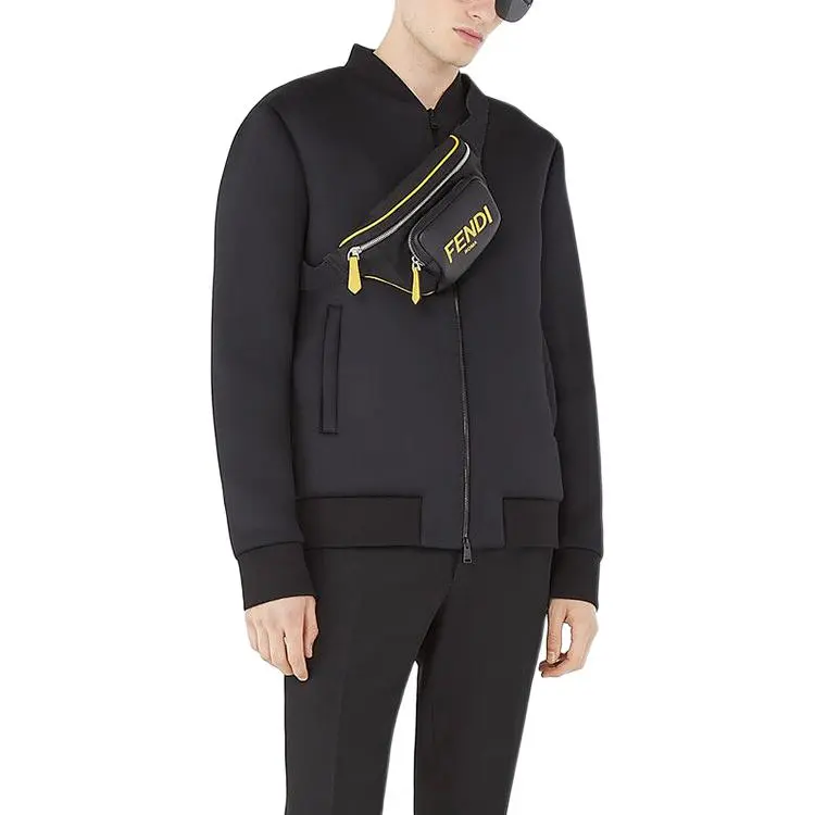 FENDI Jackets Coats Men's Black-2