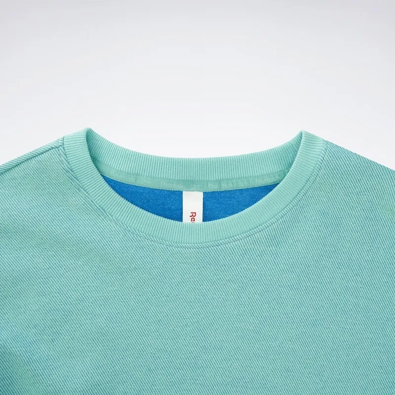 Reebok Drop Shoulder Sleeve T Shirt Women's Light Blue-1