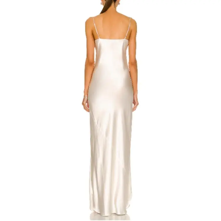 NILI LOTAN Slip Dress Women's Ivory-1