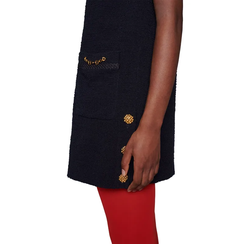 GUCCI Tweed Shift Dress-5