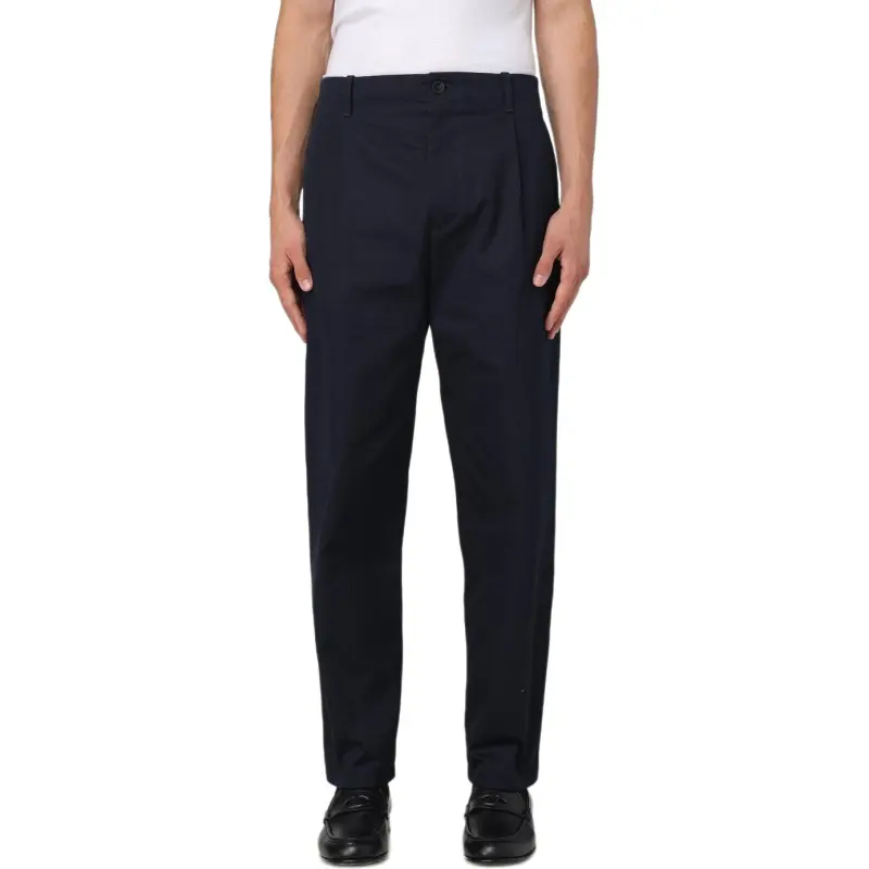 Valentino Mid Rise Pleated Straight Leg Trousers-2