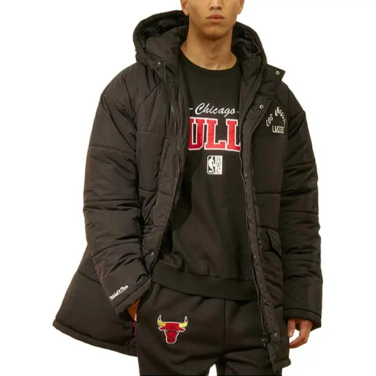 Mitchell & Ness Puffer Jacket Unisex Black-2