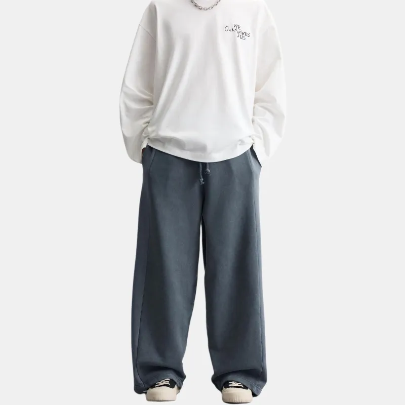 ZARA Casual Pants Men Blue-4