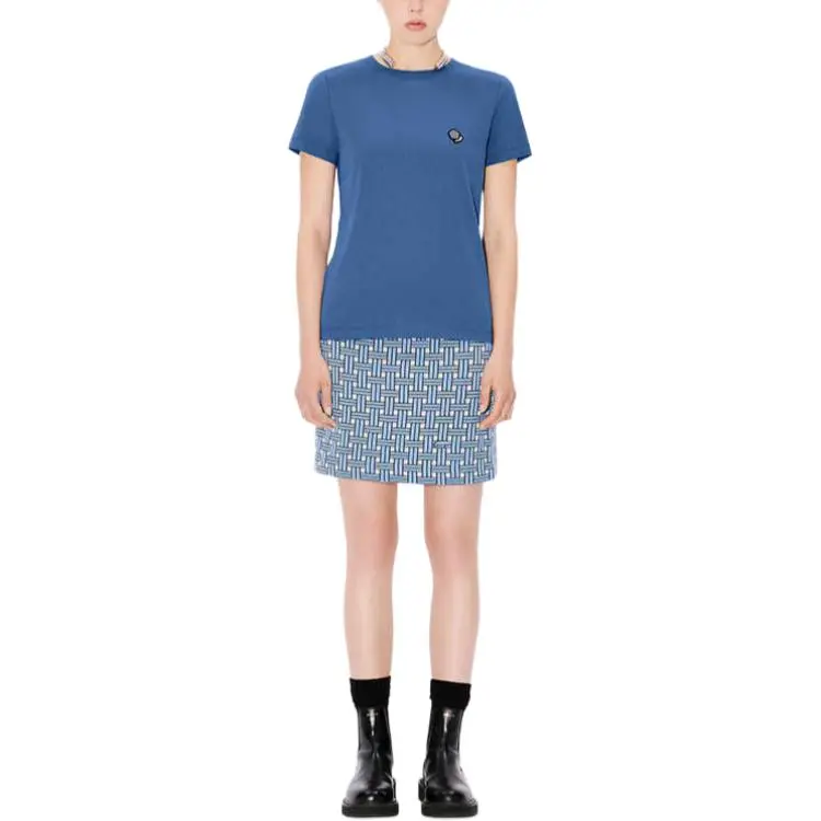 KENZO SS25 Casual Short Skirts Women's Sky Blue-1
