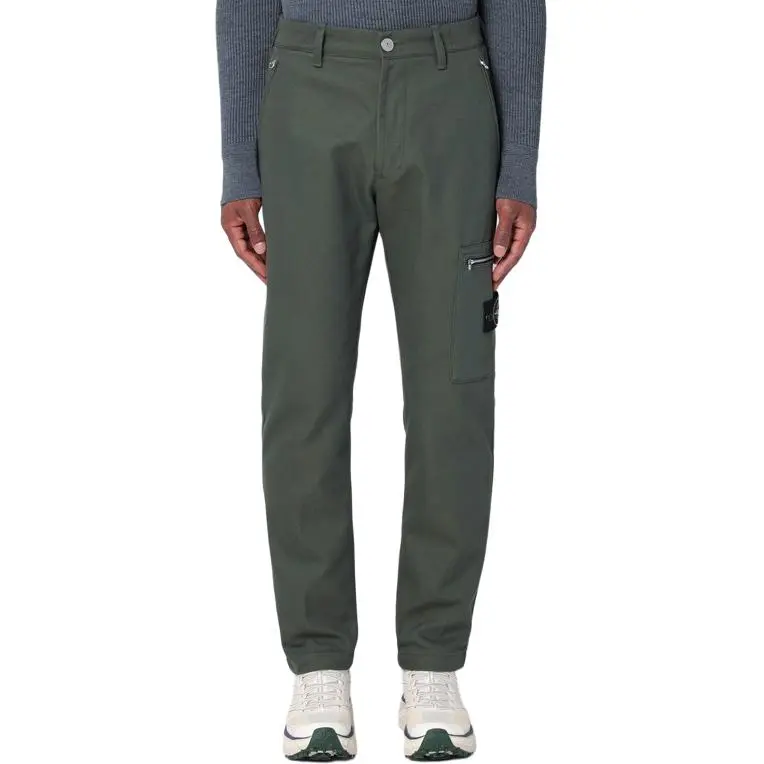 STONE ISLAND Logo Patch Cargo Pants-3