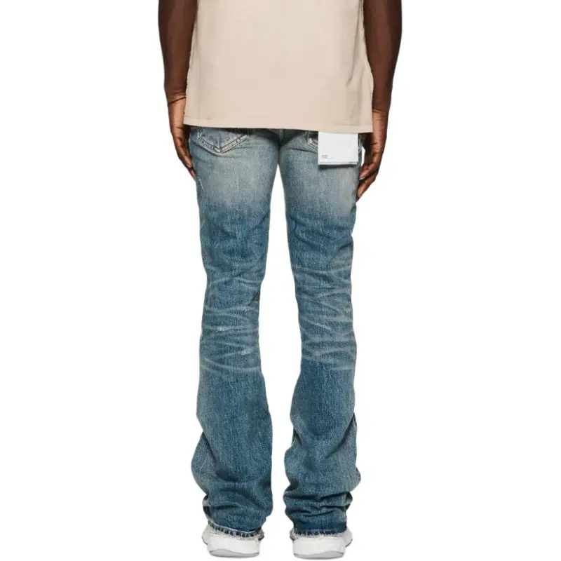 Purple Brand Patch Repair Flare Jeans-4