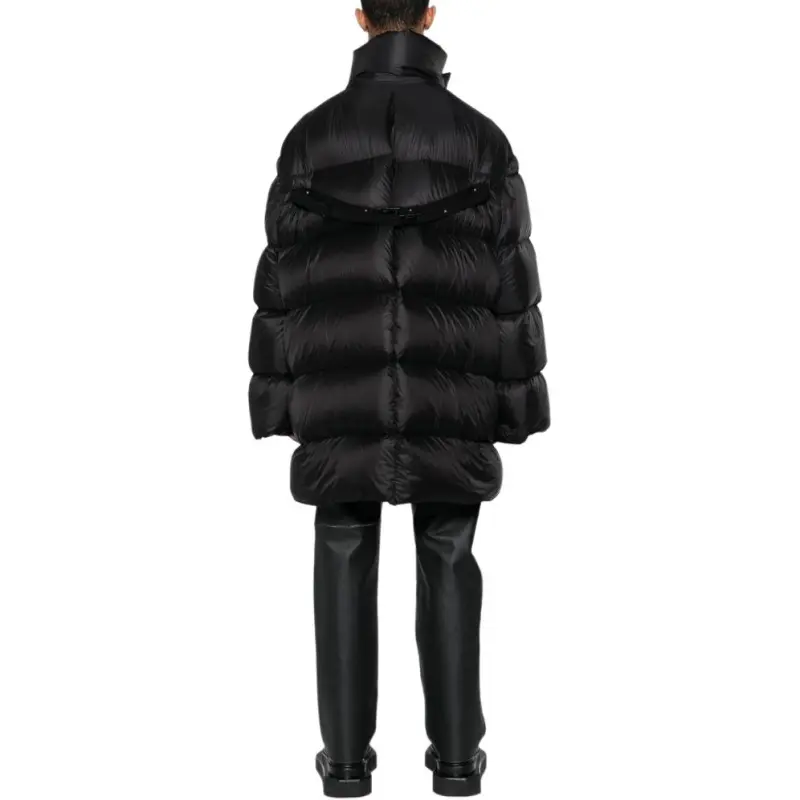 RICK OWENS Funnel neck Quilted Down Coat-3
