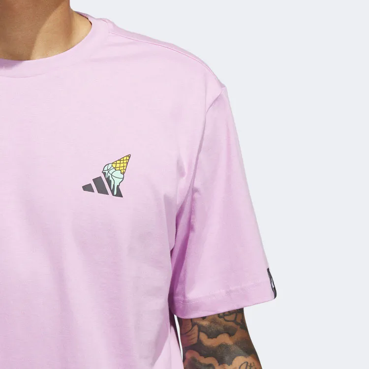 Adidas T Shirts Men Pink-4
