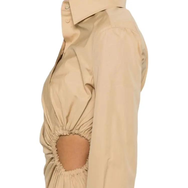 Max Mara Knotted Shirt Midi Dress-4