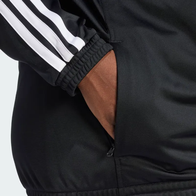 Adidas Free Shipping With AdiClub Tricot 3 Stripes Track Jacket Plus Size-4