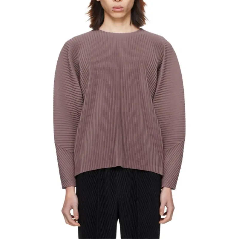Homme Plissé Issey Miyake T Shirt Men's Rose Brown-1