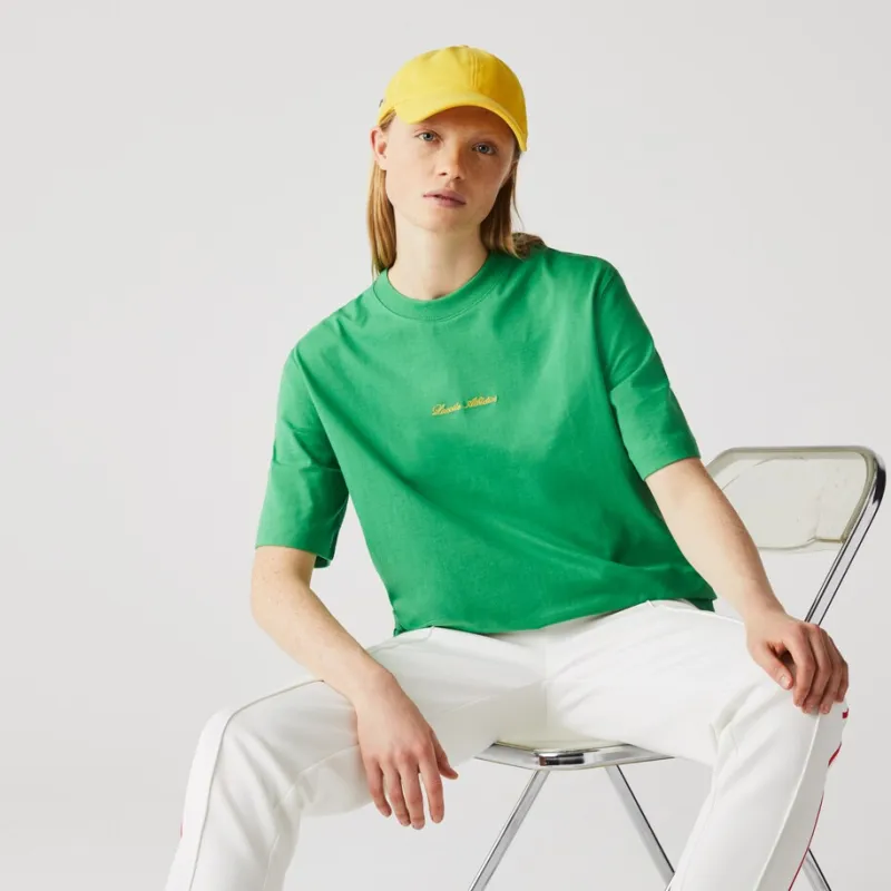 LACOSTE T Shirts Unisex Green-2