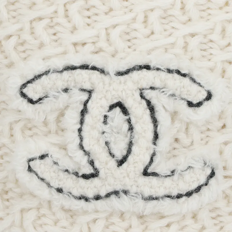CHANEL Cashmere Beanies Women's White-4