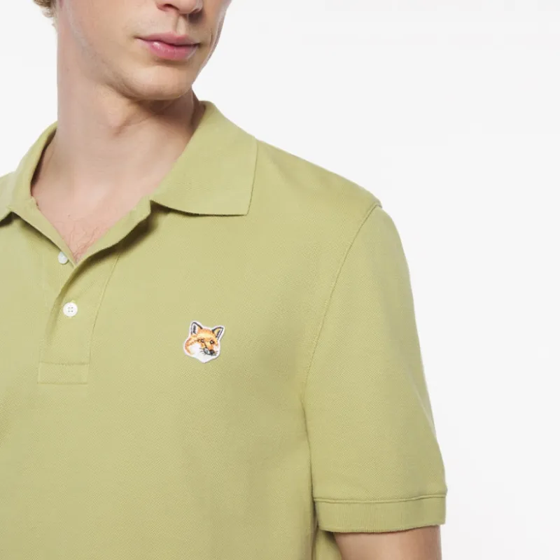 Maison Kitsune Fox Head patch Polo Shirt-4