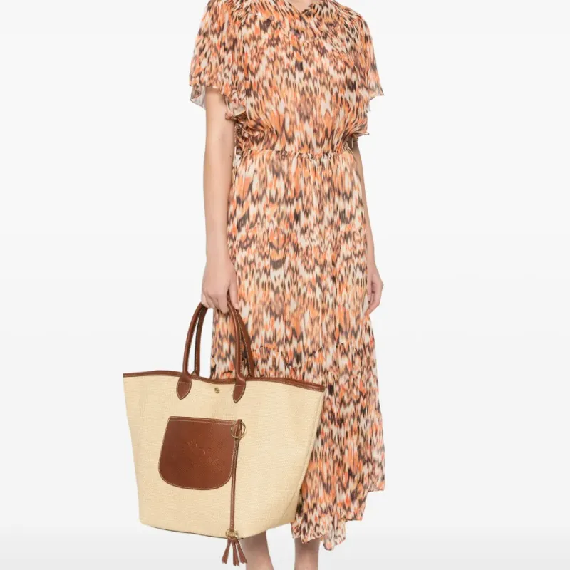 LONGCHAMP Large Le Pliage Collection Basket Tote Bag-4