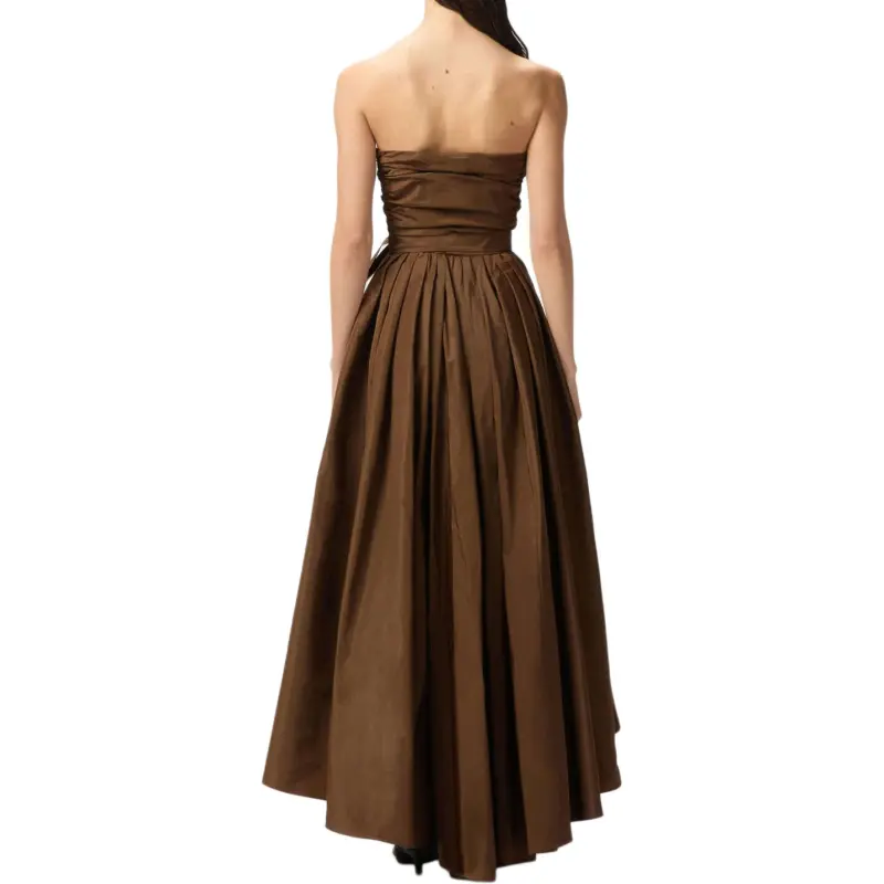 PINKO Strapless Wrap Detailed Dress-3