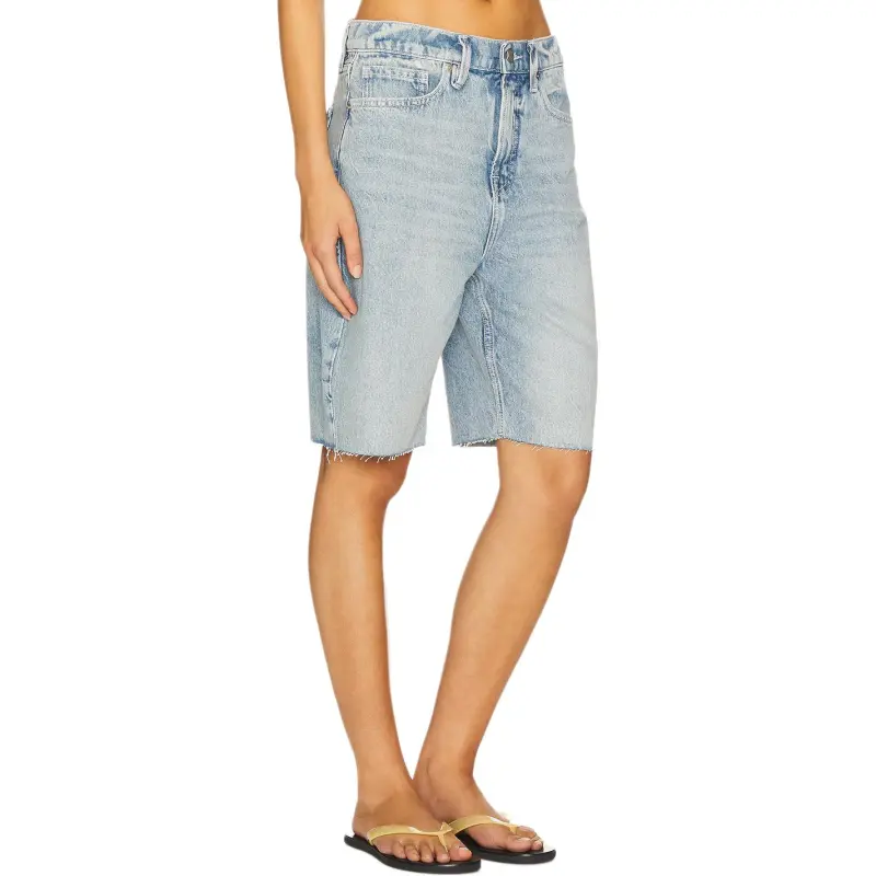 GOOD AMERICAN Denim Shorts Women's Light Blue-2