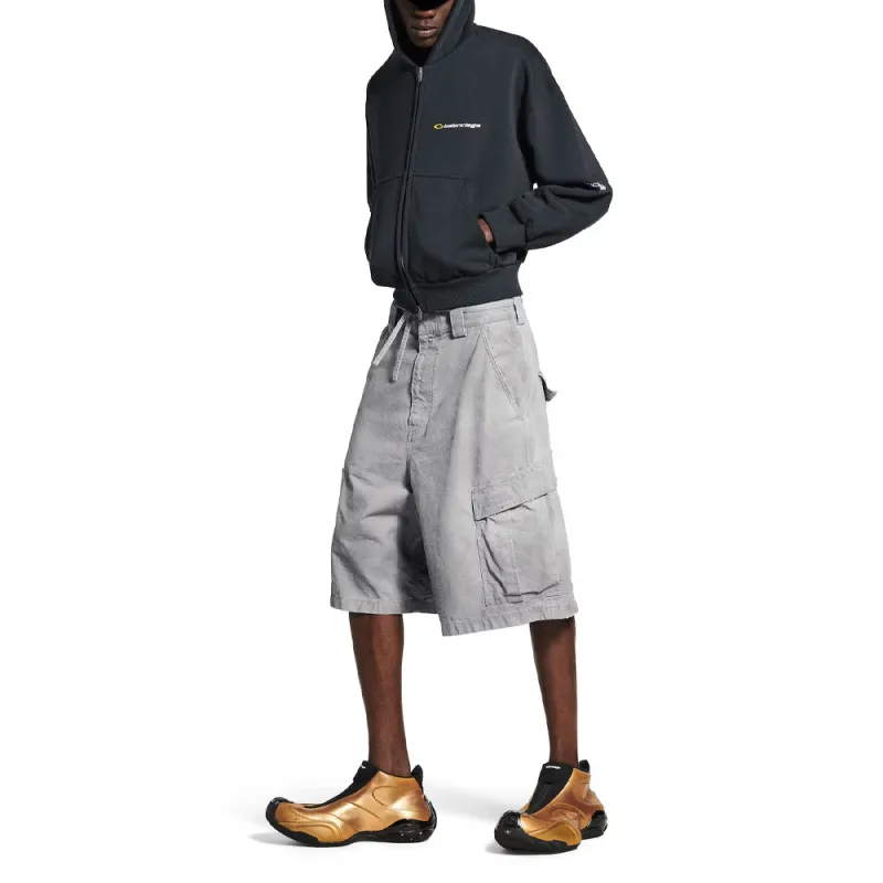 Balenciaga Cargo Shorts Loose Fit Men's Gray-2