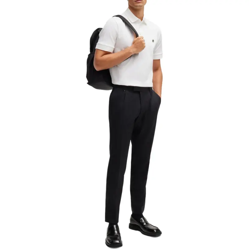HUGO BOSS Double Monogram Patch Polo Shirt-3