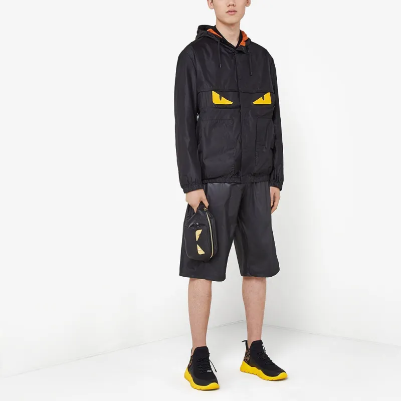FENDI Windbreaker Jacket Men's Black-2