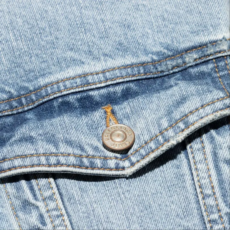 Balenciaga Vintage Effect Denim Jacket-4