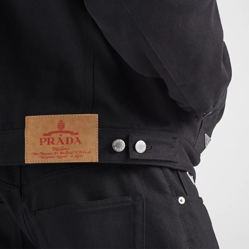 PRADA FW23 Denim Jacket Men's Black-3
