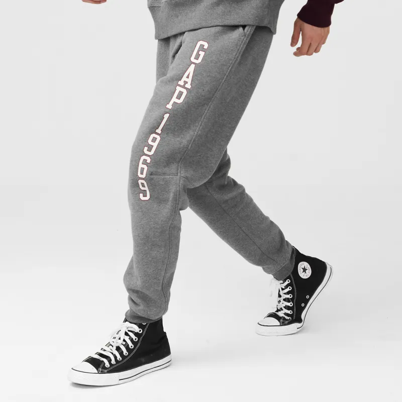 GAP Knitted Sports Pants Men's Gray-3