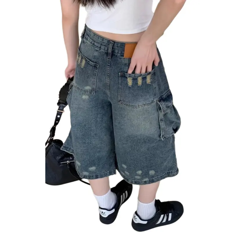 NHZN Denim Shorts Women's Vintage-4
