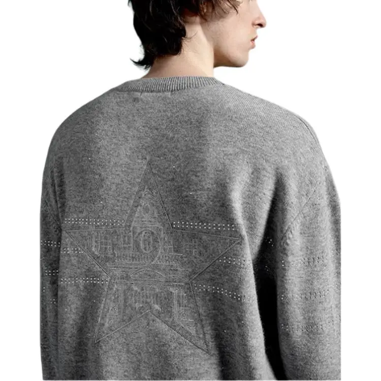 PEACEBIRD MEN x Daria Song Sweater Unisex Gray-5