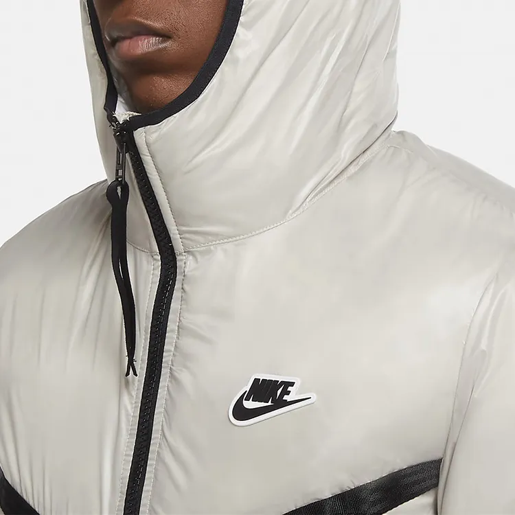 Nike Puffer Jackets Men Stone White-1