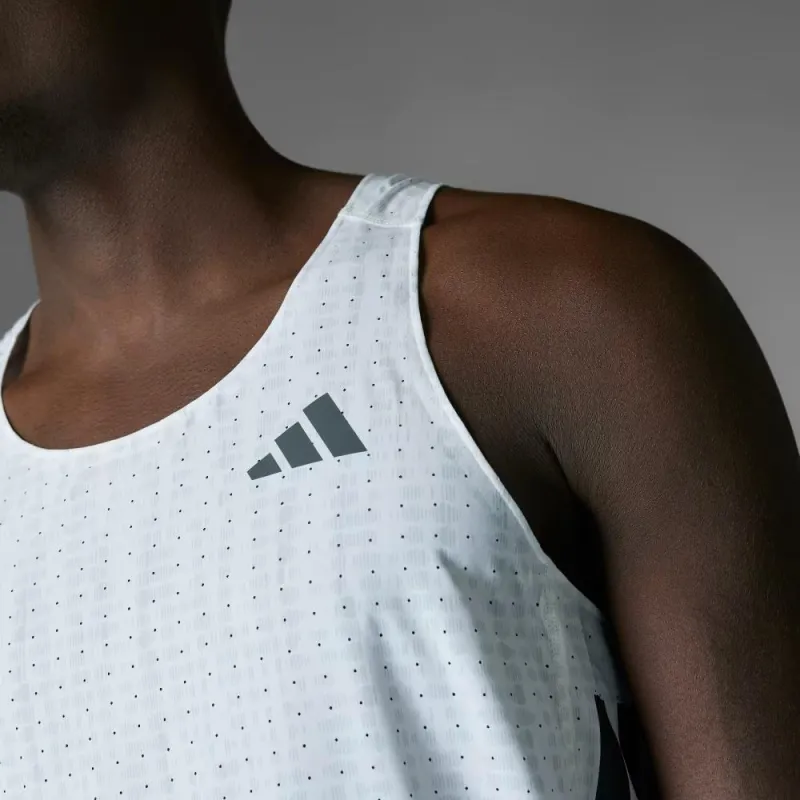 Adidas Free Shipping With AdiClub Adizero Running Singlet-5