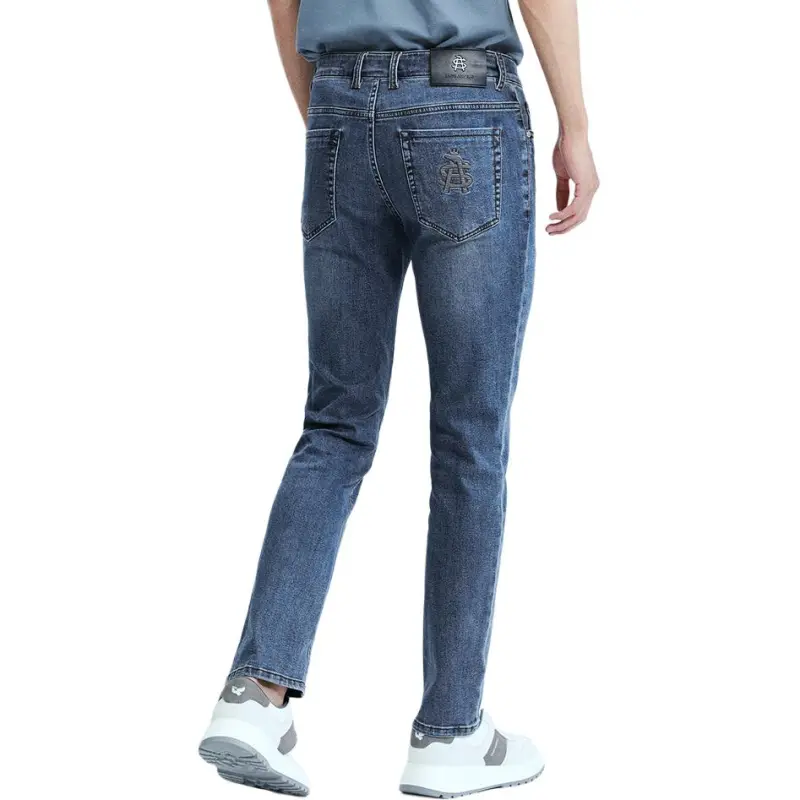 SAINT ANGELO Jeans Men's Blue Cow-2
