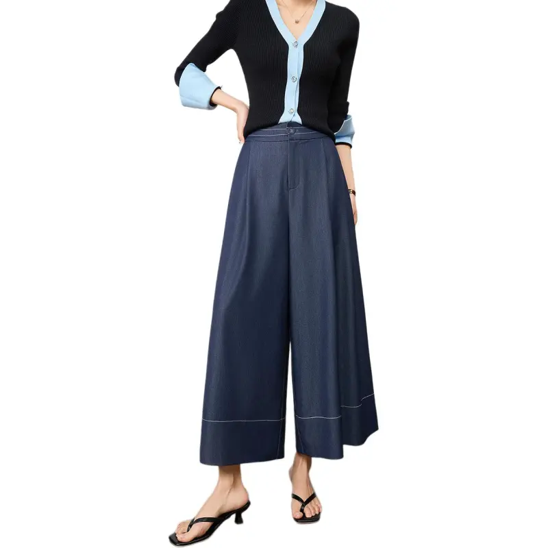 【dme】 Casual Pants Women's Navy Blue-1