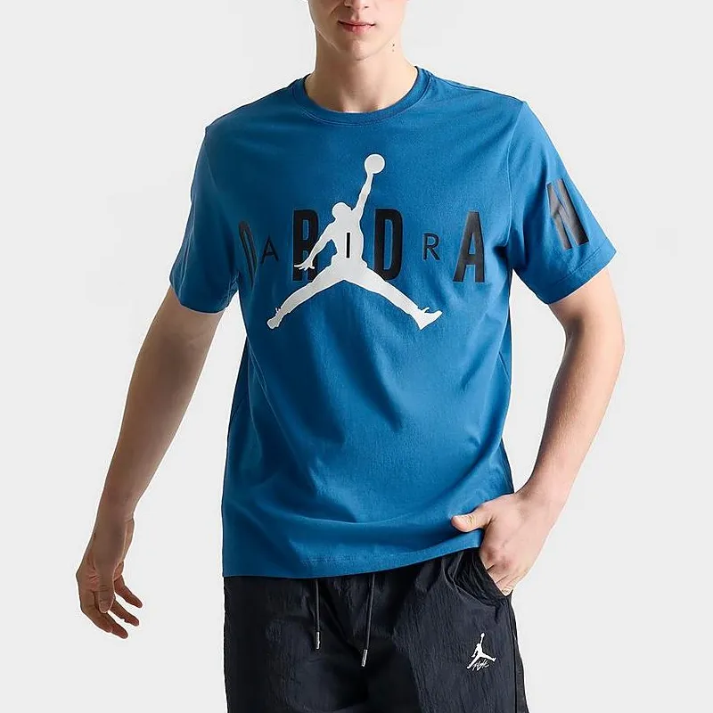 Jordan Air T-Shirt Men's Industrial Blue-2
