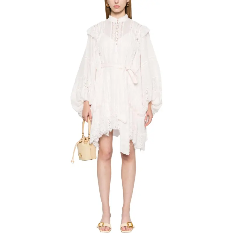 Zimmermann Crush Lace Billow Mini Dress-1