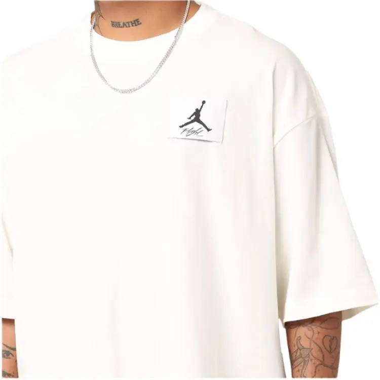 Jordan Oversized T Shirt T Shirt Men's White-4