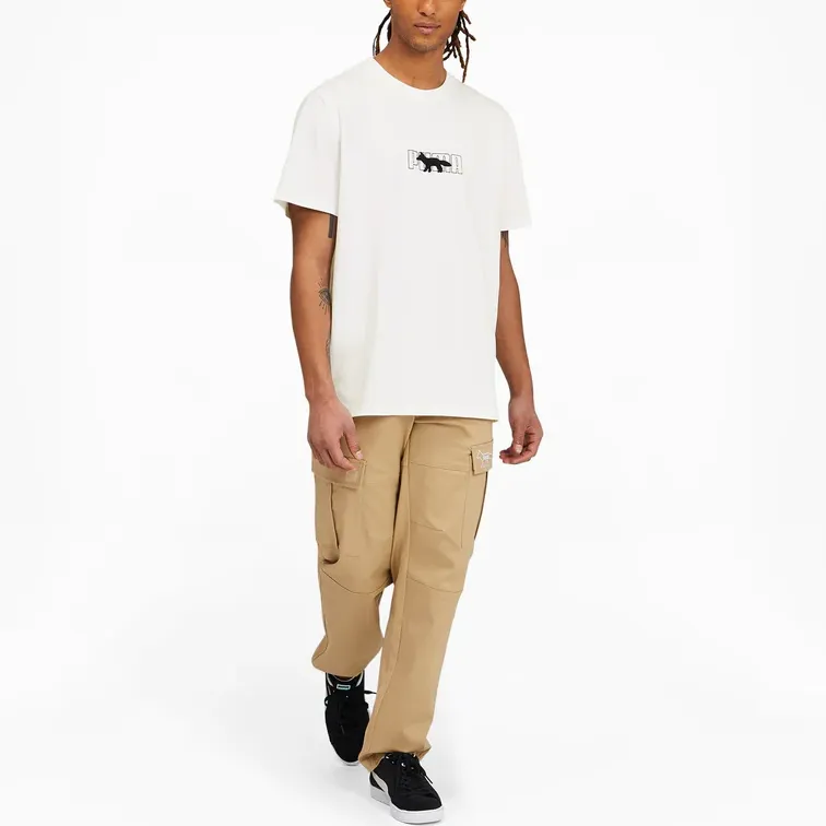 Maison Kitsune X PUMA X MAISON KITSUNE T-Shirts Unisex White-2