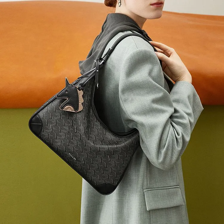 NUCELLE Fabric One Shoulder Bag Handbag Women's Multicolor-15