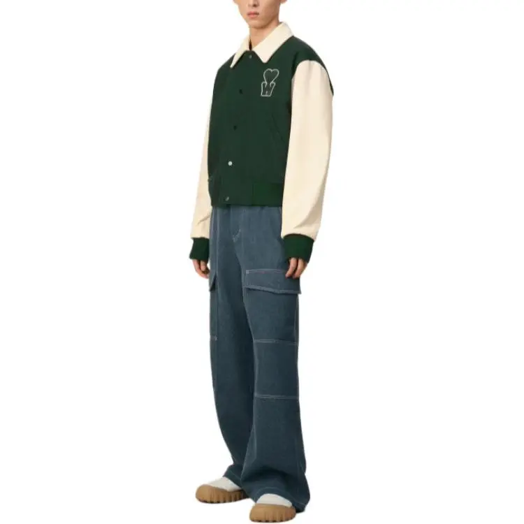 AMIPARIS Baseball Jerseys Unisex Green-2