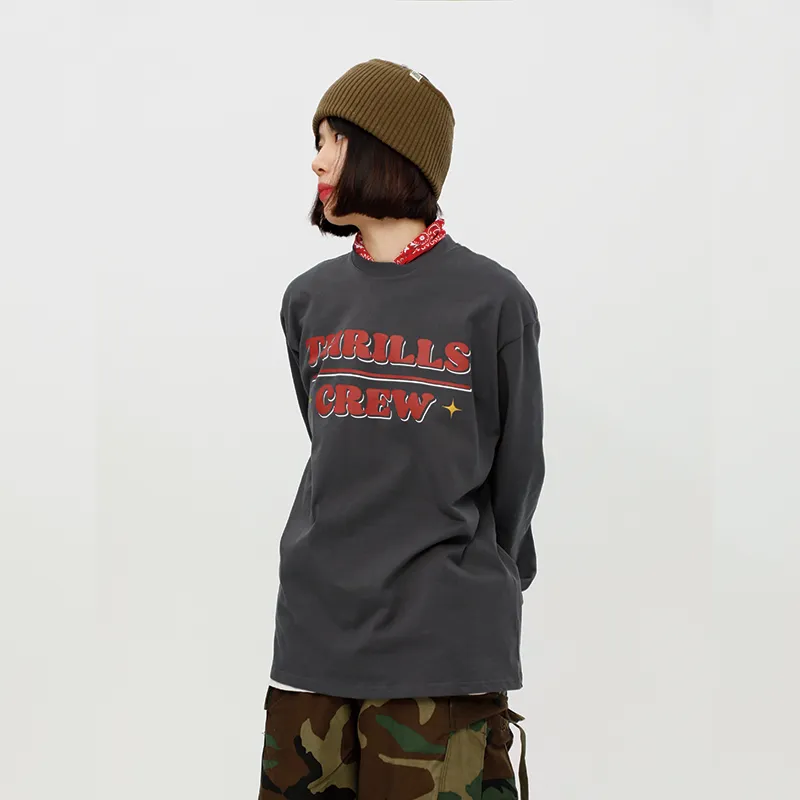 Thrillscrew T Shirts Unisex Dark Gray-4
