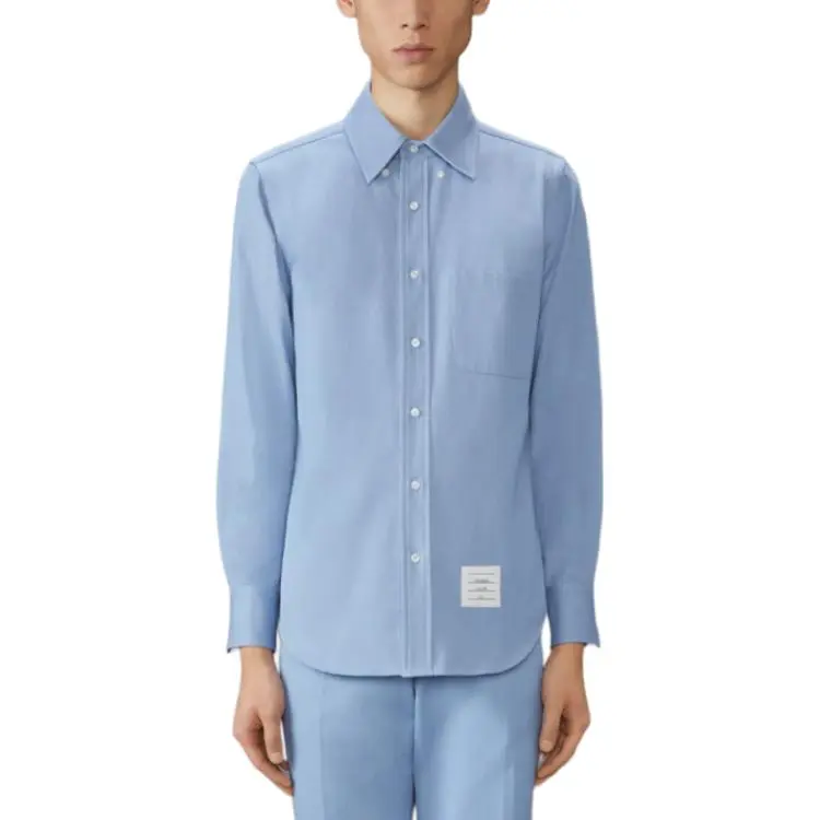 THOM BROWNE RWB stripe Denim Shirt-3