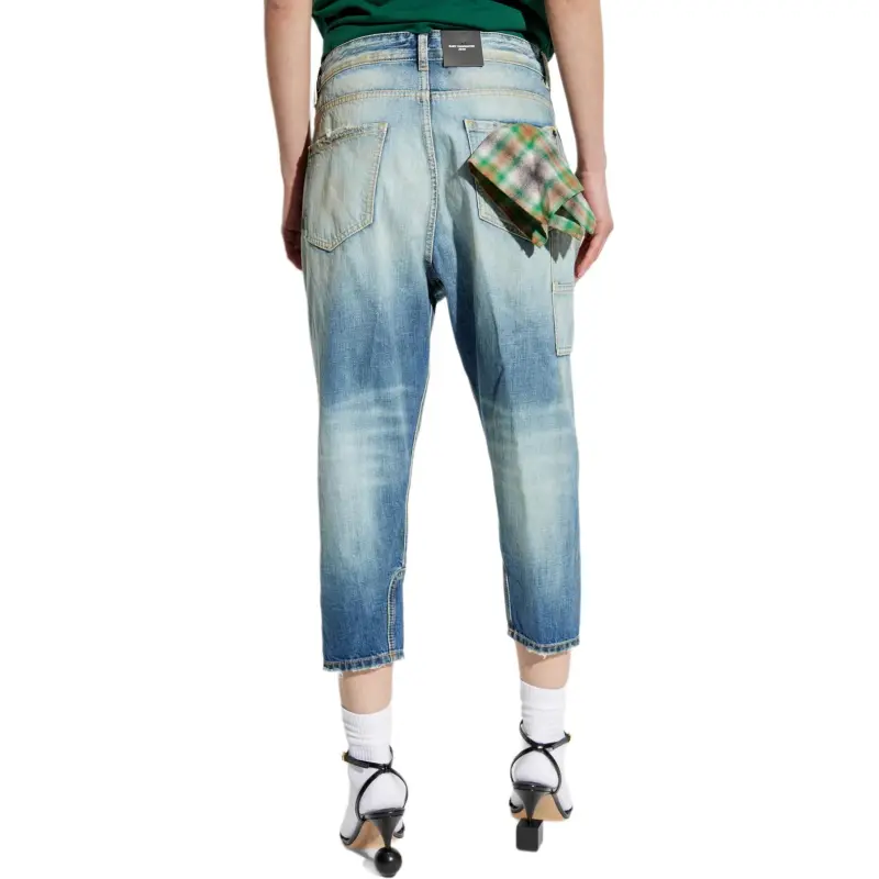 DSQUARED 2 Distressed Cropped Jeans-2