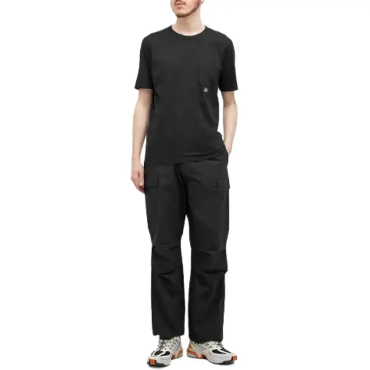C.P.Company Garment Dyed Pocket Crewneck T Shirt-2