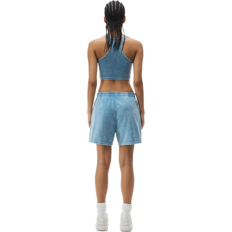 Alexander Wang Bodywear Series Casual Shorts Unisex Blue-1