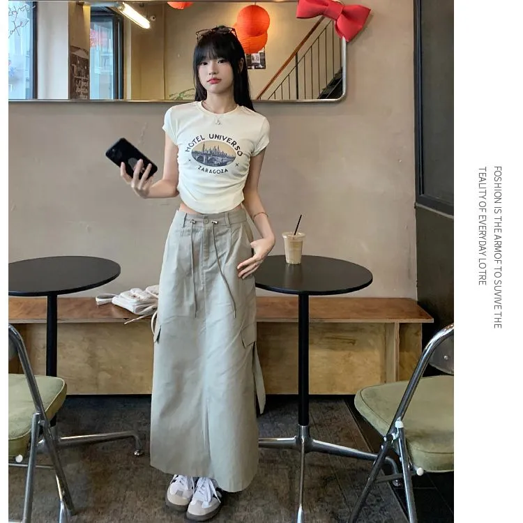 GULIANFEI Casual Long Skirt Women's-3