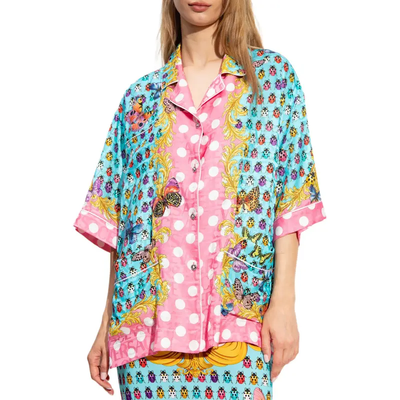VERSACE Butterflies Silk blend Shirt-2